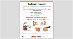 Desktop Screenshot of gatewayexpressinc.com