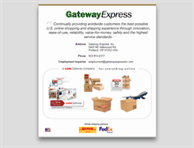 Tablet Screenshot of gatewayexpressinc.com